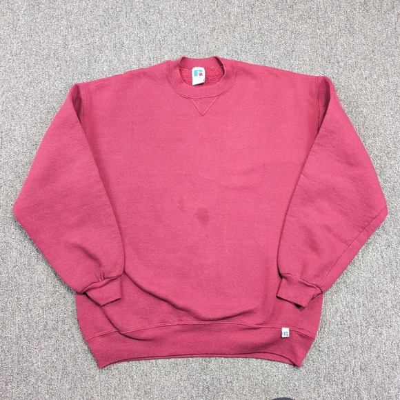 Russell Athletic Vintage 90s Sweatshirt XL Maroon Red Made in USA Streetwear — photo 2